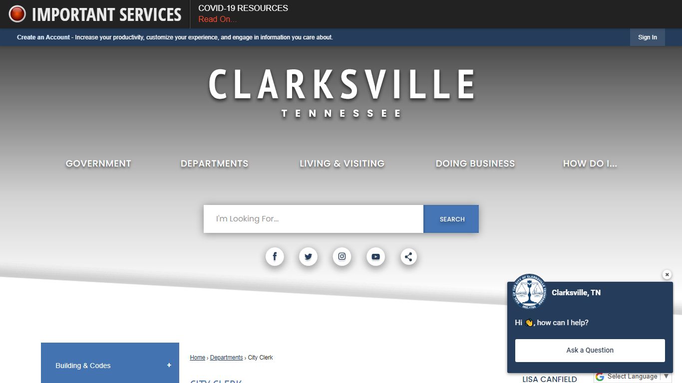 City Clerk | Clarksville, TN